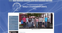 Desktop Screenshot of etsmijastanimirovic.edu.rs